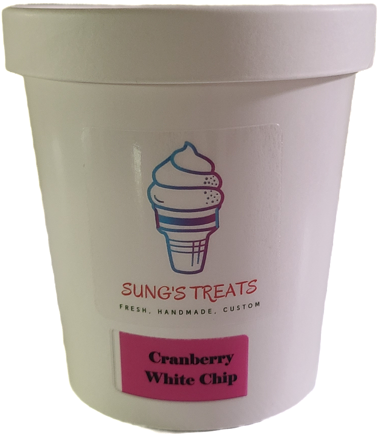 Cranberry White Chip, 2 Pints