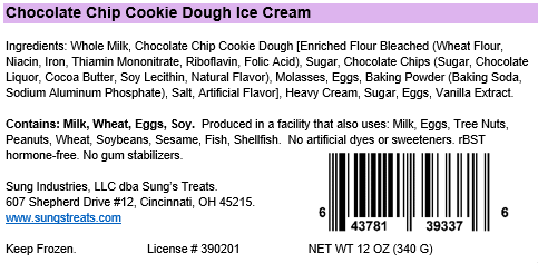 Chocolate Chip Cookie Dough, 2 Pints