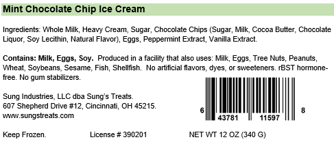 Mint Chocolate Chip, 2 Pints