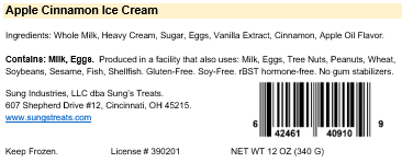 Apple Cinnamon, 2 Pints